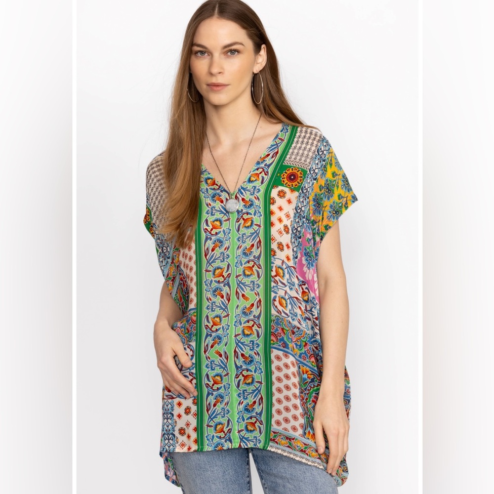 NWT JOHNNY WAS DISKANA ALEXANDRA BLOUSE